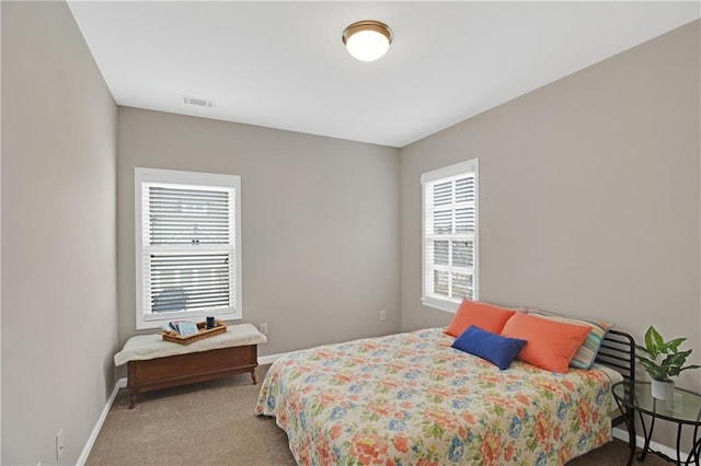 bedroom with carpet