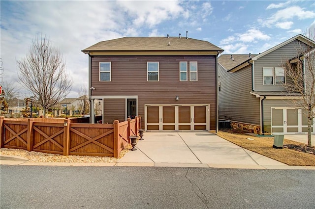 view of front of home featuring a garage