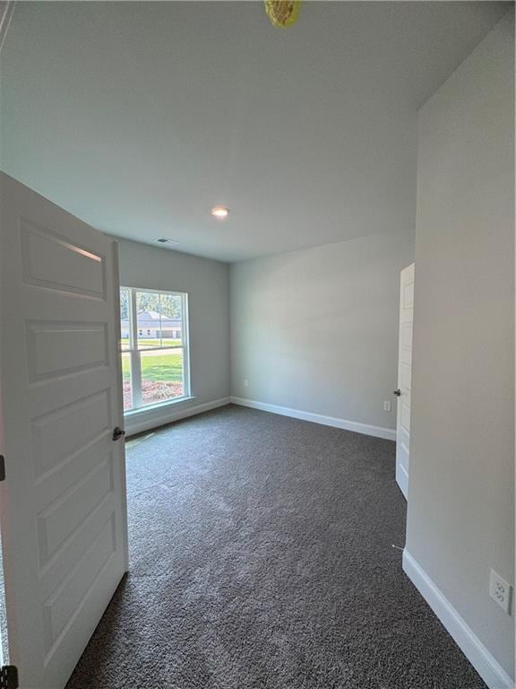 view of carpeted empty room