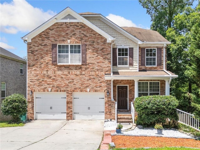 6018 Oakdale Rd SE, Mableton, GA 30126 - view of front of home featuring driveway, a garage, and brick siding