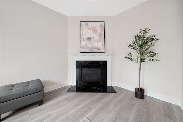 6018 Oakdale Rd SE, Mableton, GA 30126 - living room featuring wood finished floors and a fireplace with flush hearth