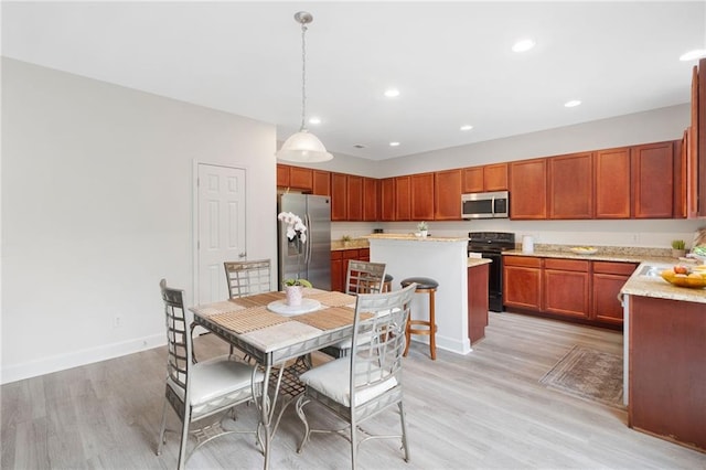 6018 Oakdale Rd SE, Mableton, GA 30126 - dining room featuring light wood-style flooring and recessed lighting