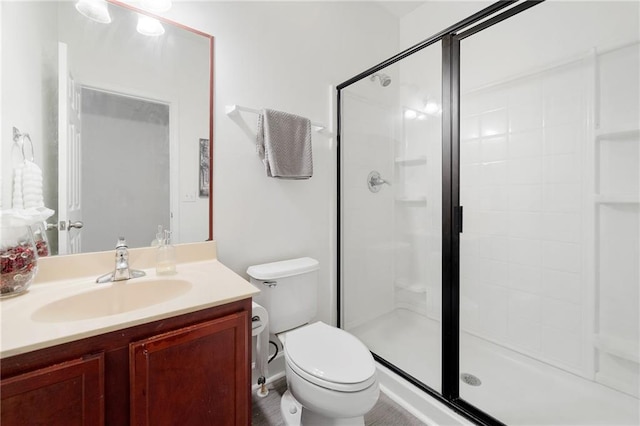 6018 Oakdale Rd SE, Mableton, GA 30126 - bathroom featuring a shower stall and vanity