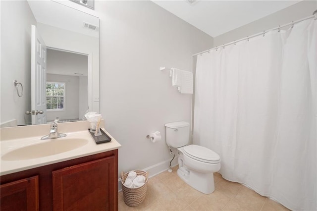 6018 Oakdale Rd SE, Mableton, GA 30126 - bathroom featuring vanity, tile patterned floors, and curtained shower