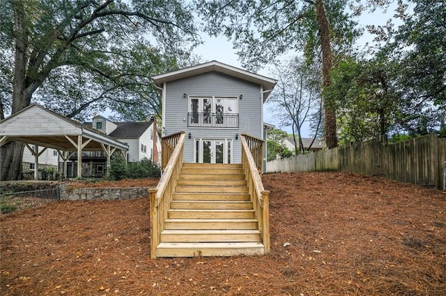 view of rear view of property