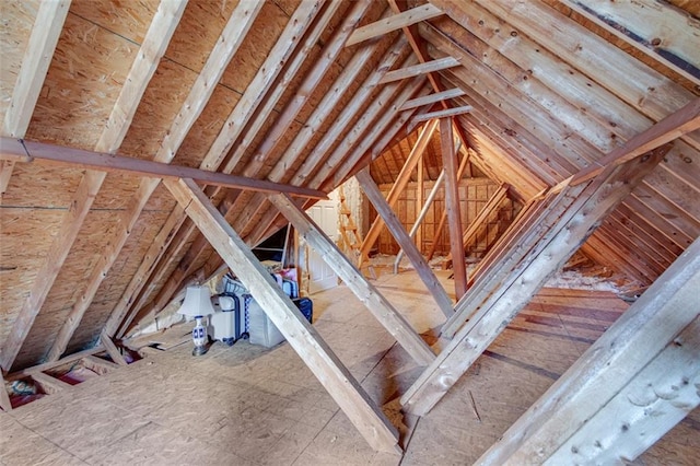 view of attic