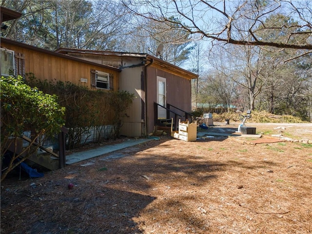 exterior space with entry steps