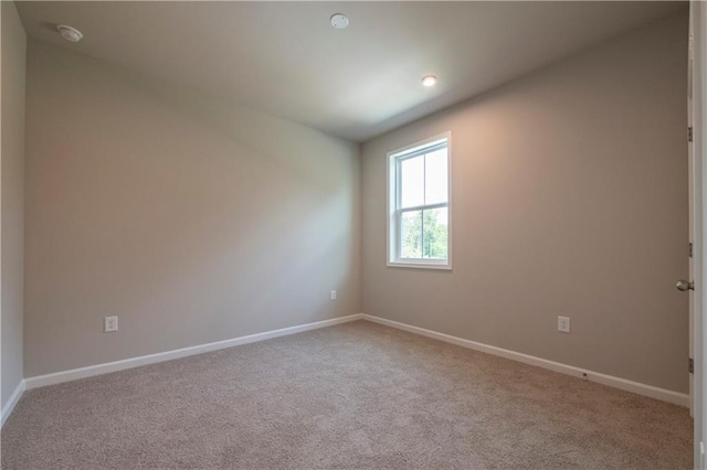 view of carpeted empty room