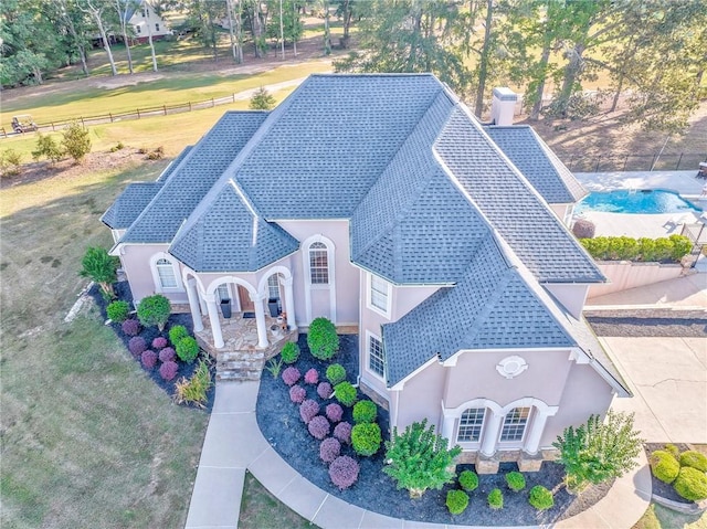 31 Meadow Lakes Ter, Cedartown, GA 30125 - aerial view of property and surrounding area featuring a pool