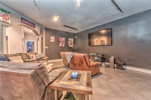 31 Meadow Lakes Ter, Cedartown, GA 30125 - cinema with ornate columns, arched walkways, and baseboards