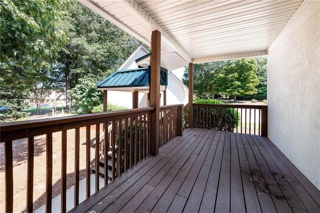 view of wooden terrace