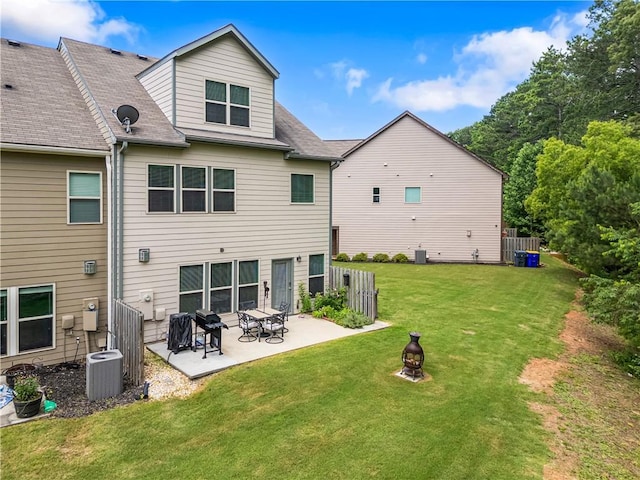 1655 Hampton Oaks Dr, Alpharetta, GA 30004 - rear view of house with a patio area, an outdoor fire pit, and roof with shingles