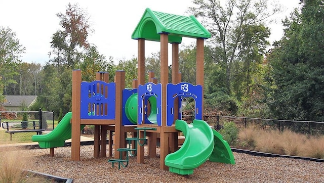 view of jungle gym