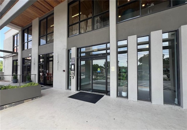 2285 Peachtree Rd NE Unit 1202, Atlanta, GA 30309 - view of exterior entry featuring stucco siding