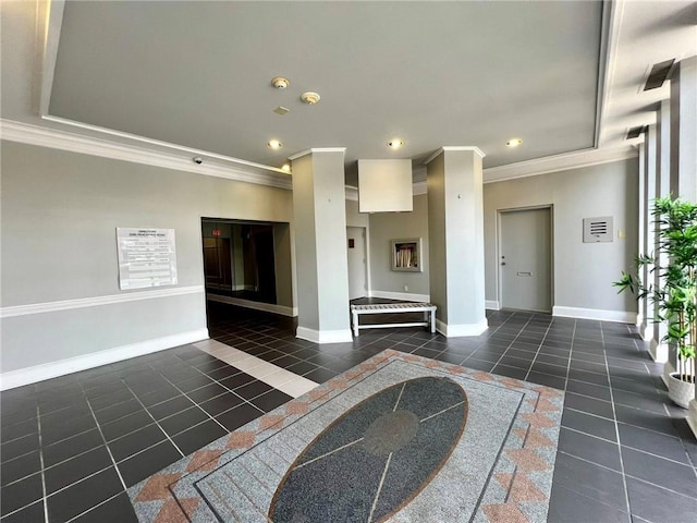 2285 Peachtree Rd NE Unit 1202, Atlanta, GA 30309 - lobby with ornamental molding and recessed lighting