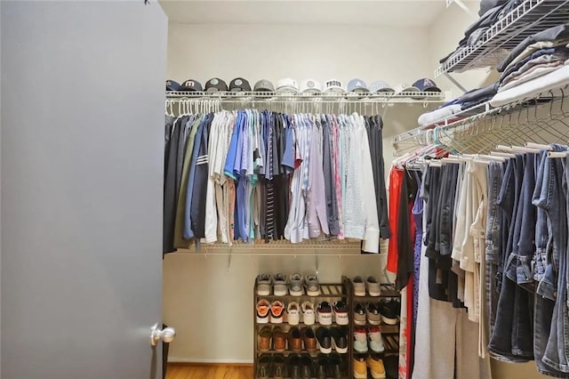1323 Peachtree Vw NE, Atlanta, GA 30319 - spacious closet featuring wood finished floors