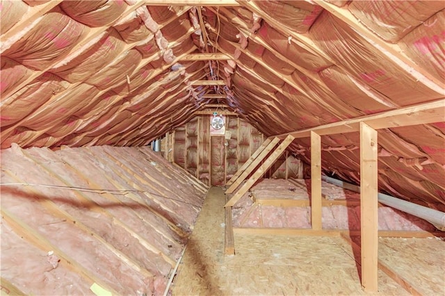 view of attic