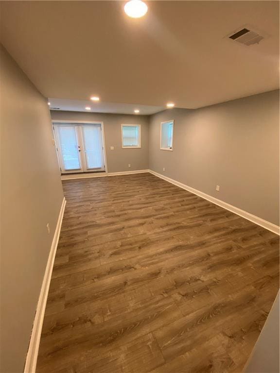2319 Beecher Rd SW, Atlanta, GA 30311 - unfurnished room featuring baseboards, dark wood-type flooring, and recessed lighting