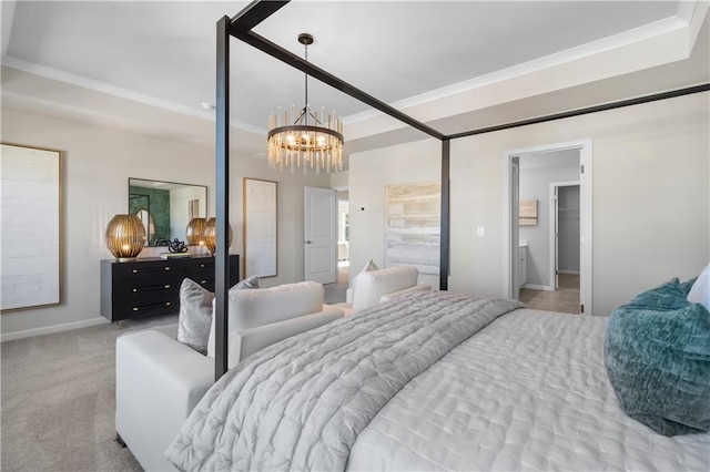 209 Chiswick Loop, Stockbridge, GA 30281 - carpeted bedroom with a chandelier and baseboards