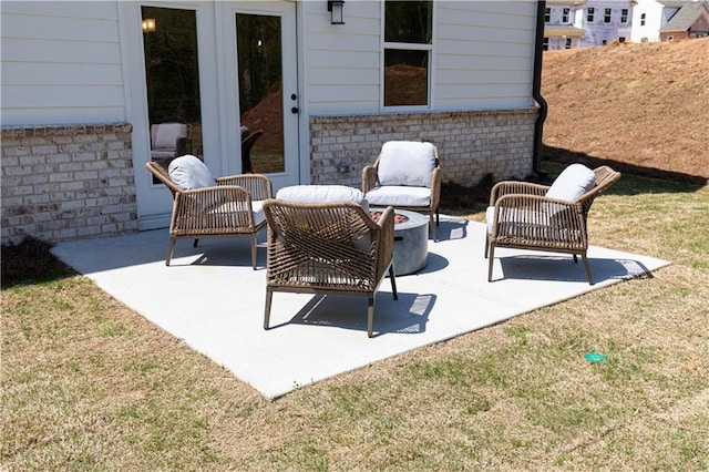 608 Belshire Dr, Acworth, GA 30102 - view of patio with outdoor lounge area