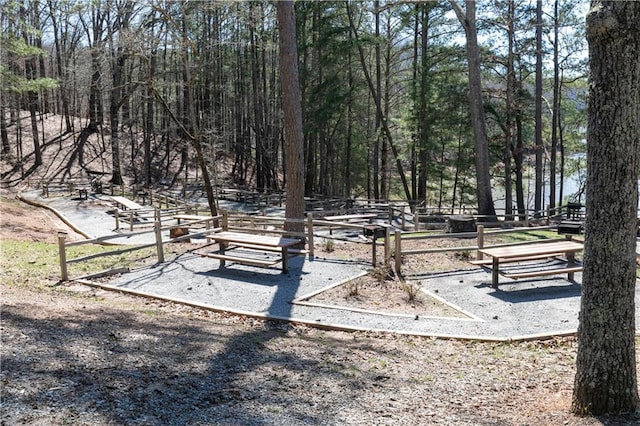 608 Belshire Dr, Acworth, GA 30102 - surrounding community with a forest view
