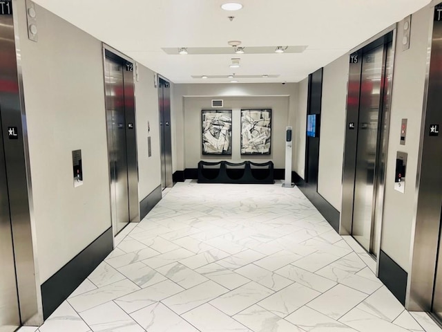 corridor with elevator