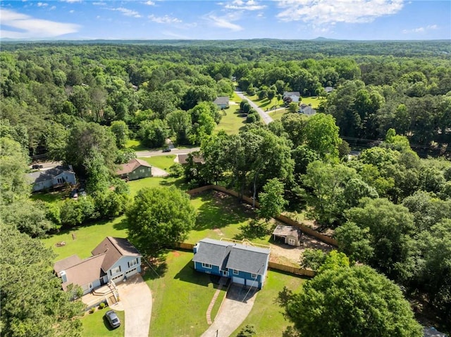 319 Hill Crest Cir, Woodstock, GA 30188 - aerial view of a heavily wooded area
