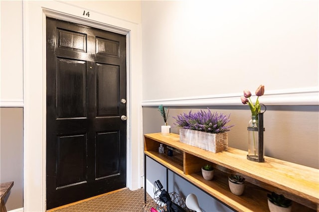 view of entrance foyer