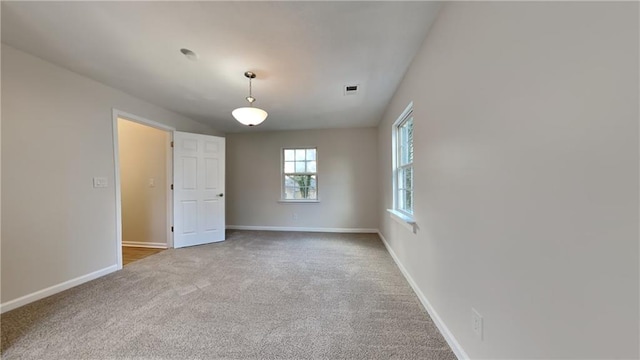 view of carpeted empty room