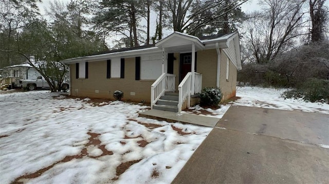 view of bungalow-style house