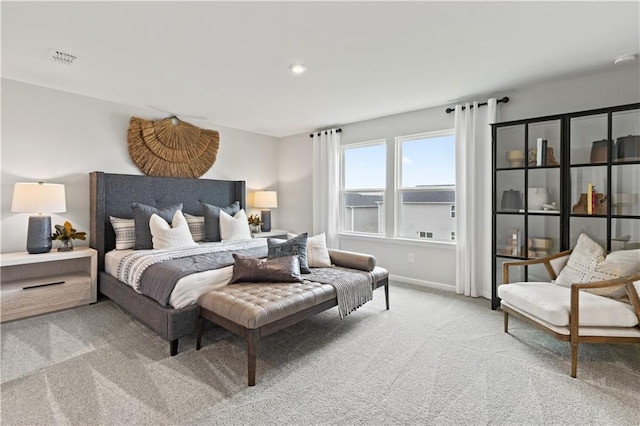 bedroom featuring carpet flooring