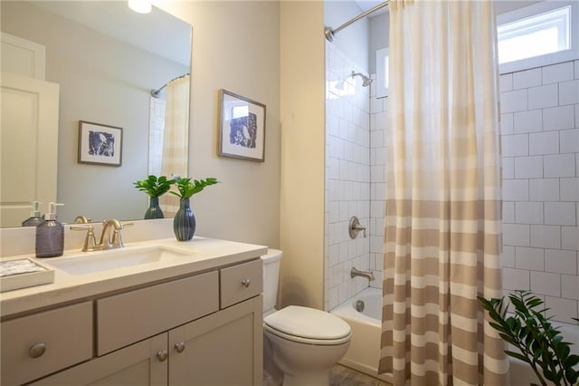 3719 Cresswind Pkwy SW, Gainesville, GA 30504 - full bathroom featuring vanity and shower / tub combo with curtain