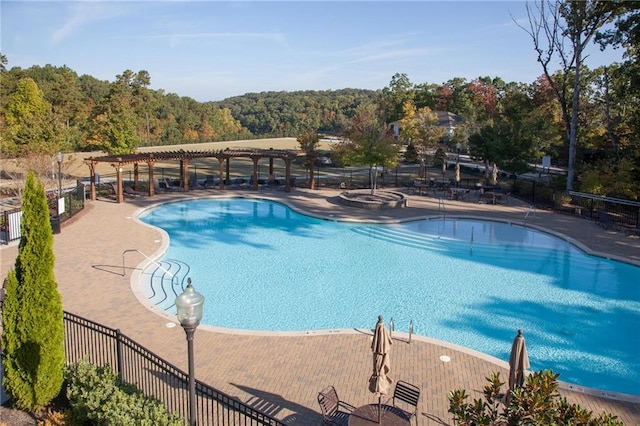 3719 Cresswind Pkwy SW, Gainesville, GA 30504 - community pool with a pergola and a patio area