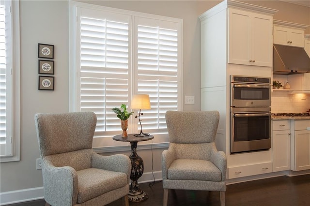 3719 Cresswind Pkwy SW, Gainesville, GA 30504 - sitting room featuring dark wood-style floors and baseboards