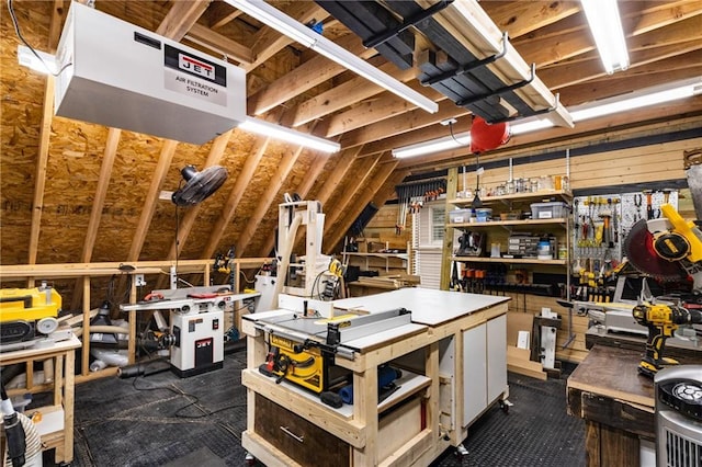 view of attic