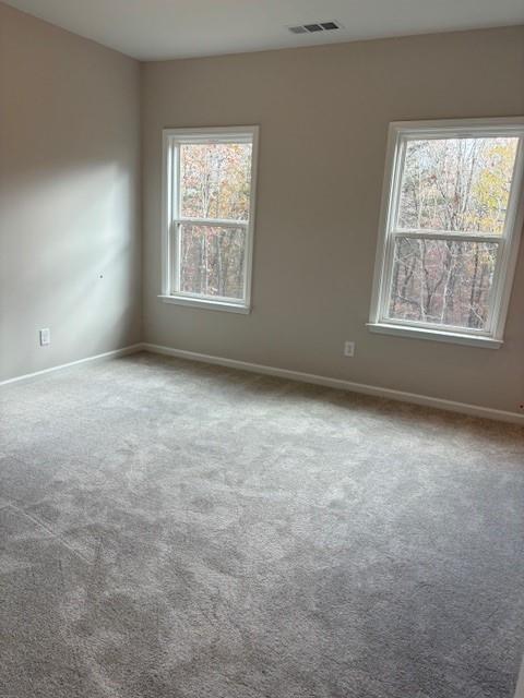 view of carpeted empty room