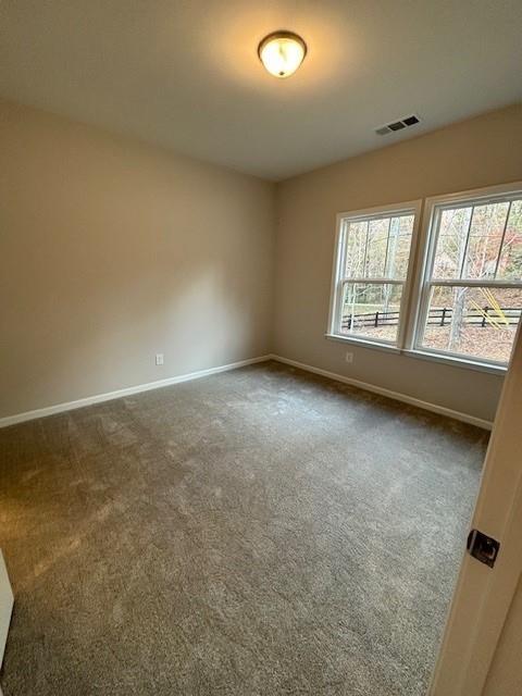 view of carpeted empty room