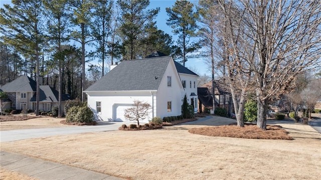 view of home's exterior featuring a garage