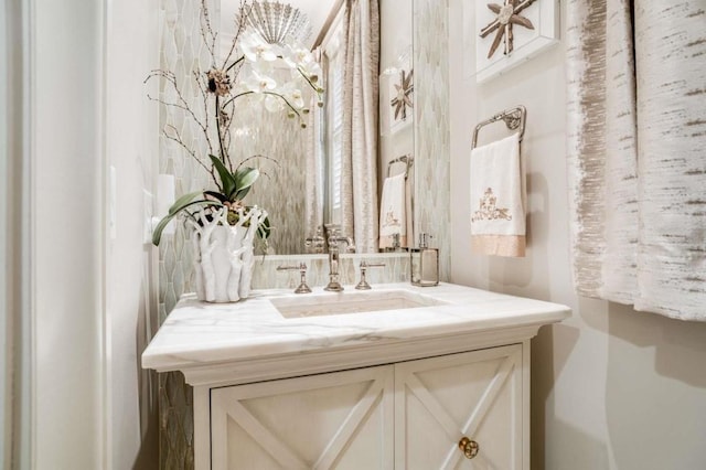 bathroom with vanity