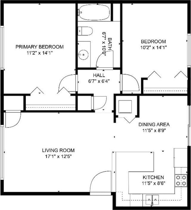 449 Clairemont Ave Unit H3, Decatur, GA 30030 - view of room layout