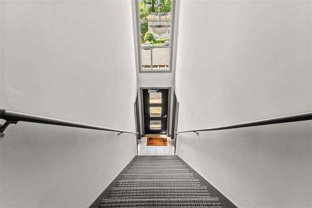449 Clairemont Ave Unit H3, Decatur, GA 30030 - stairs featuring carpet floors