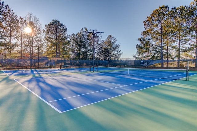 view of tennis court