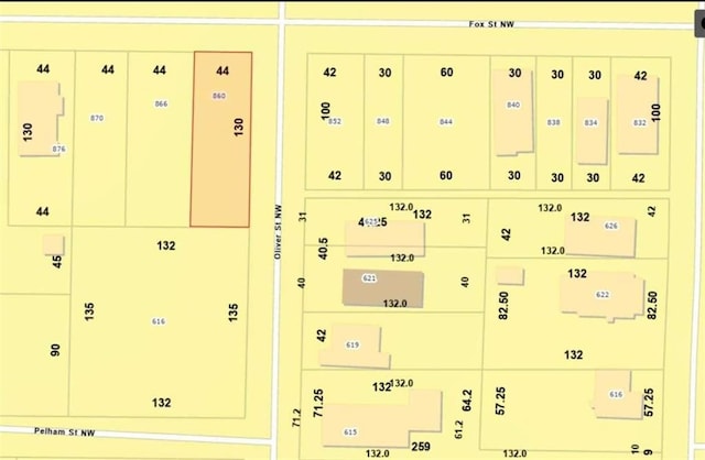 860 NW Fox St NW, Atlanta GA, 30318 land for sale