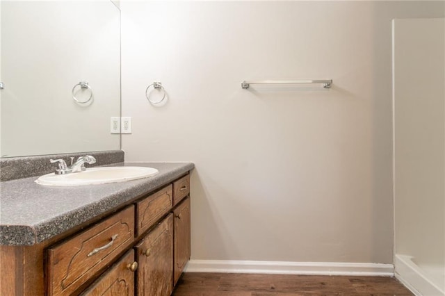 10 Briarcliff Pl, Stockbridge, GA 30281 - bathroom with vanity and wood finished floors