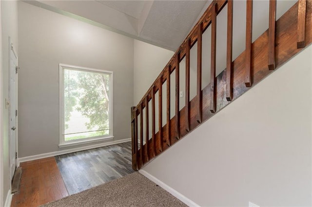 10 Briarcliff Pl, Stockbridge, GA 30281 - stairs featuring baseboards and wood finished floors
