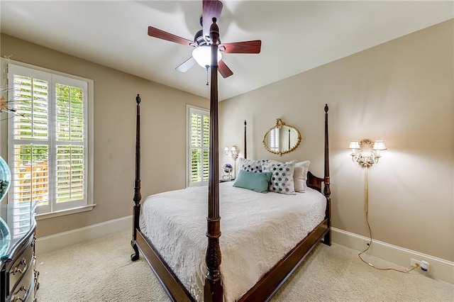 5925 Boulder Bluff Dr, Cumming, GA 30040 - bedroom with a ceiling fan, baseboards, carpet, and a closet
