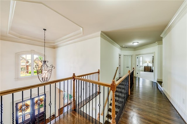 5925 Boulder Bluff Dr, Cumming, GA 30040 - carpeted bedroom with crown molding, a raised ceiling, and baseboards