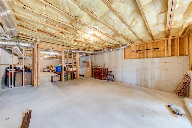 5925 Boulder Bluff Dr, Cumming, GA 30040 - basement featuring gas water heater