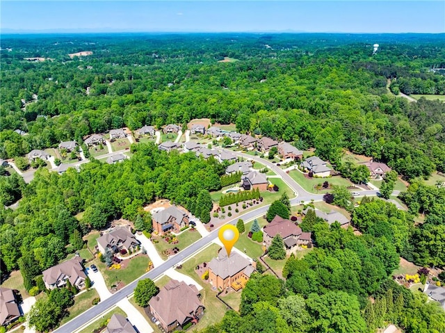 5925 Boulder Bluff Dr, Cumming, GA 30040 - aerial view with a residential view and a view of trees