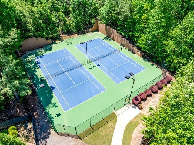 5925 Boulder Bluff Dr, Cumming, GA 30040 - view of sport court with fence